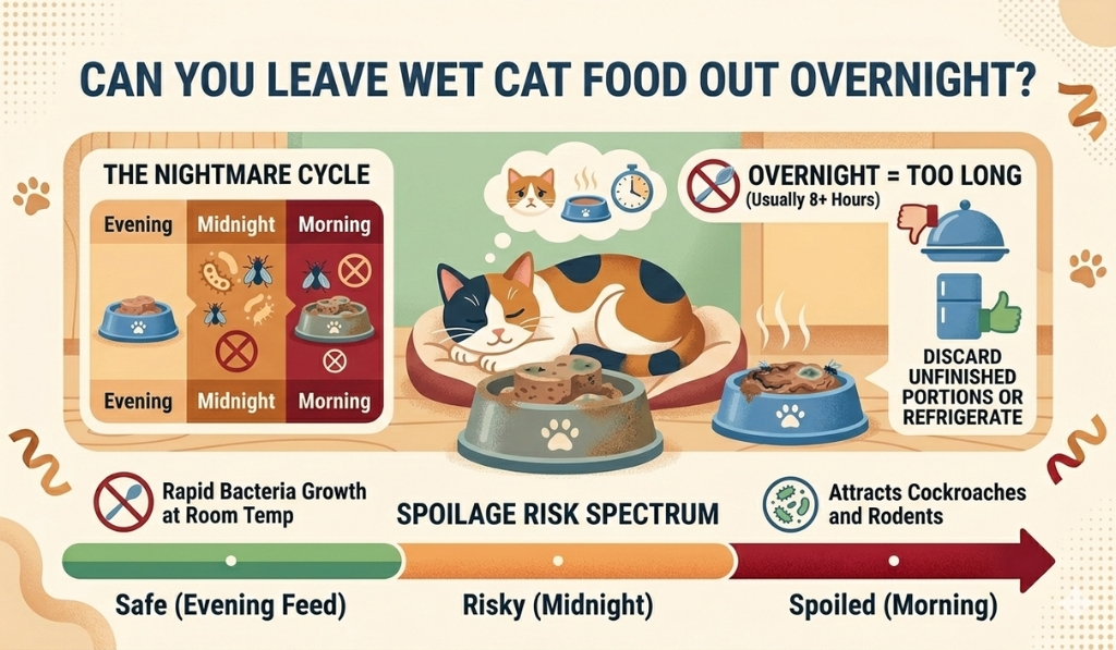 Can You Leave Wet Cat Food Out Overnight