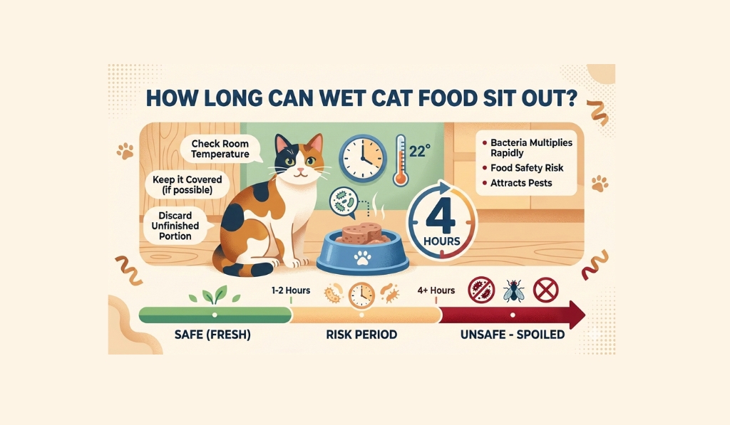 How Long Can Wet Cat Food Sit Out