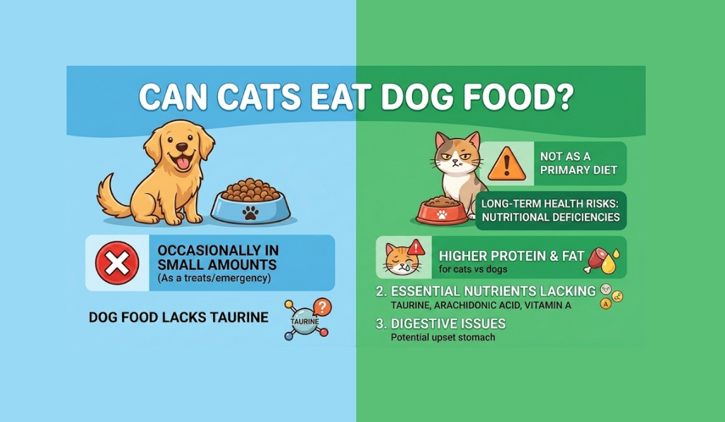 Can Cats Eat Dog Food